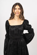 Frig Jacquard Dress - Black