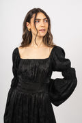 Frig Jacquard Dress - Black