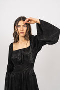Frig Jacquard Dress - Black