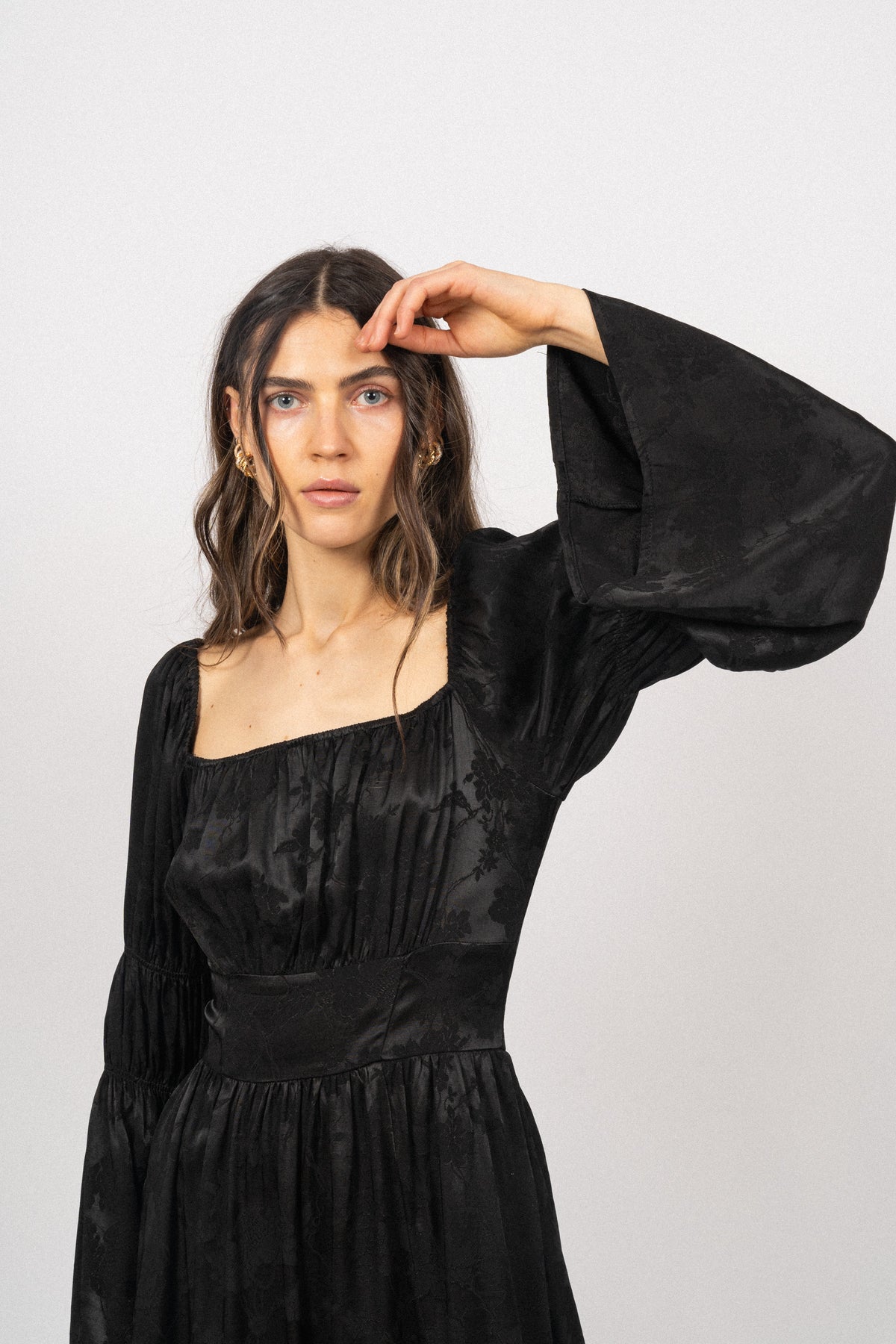 Frig Jacquard Dress - Black