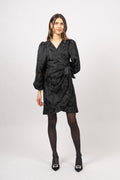 Nanna Brocade Dress - Black
