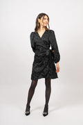 Nanna Brocade Dress - Black