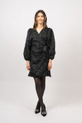 Nanna Brocade Dress - Black