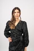 Nanna Brocade Dress - Black