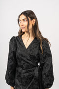 Nanna Brocade Dress - Black