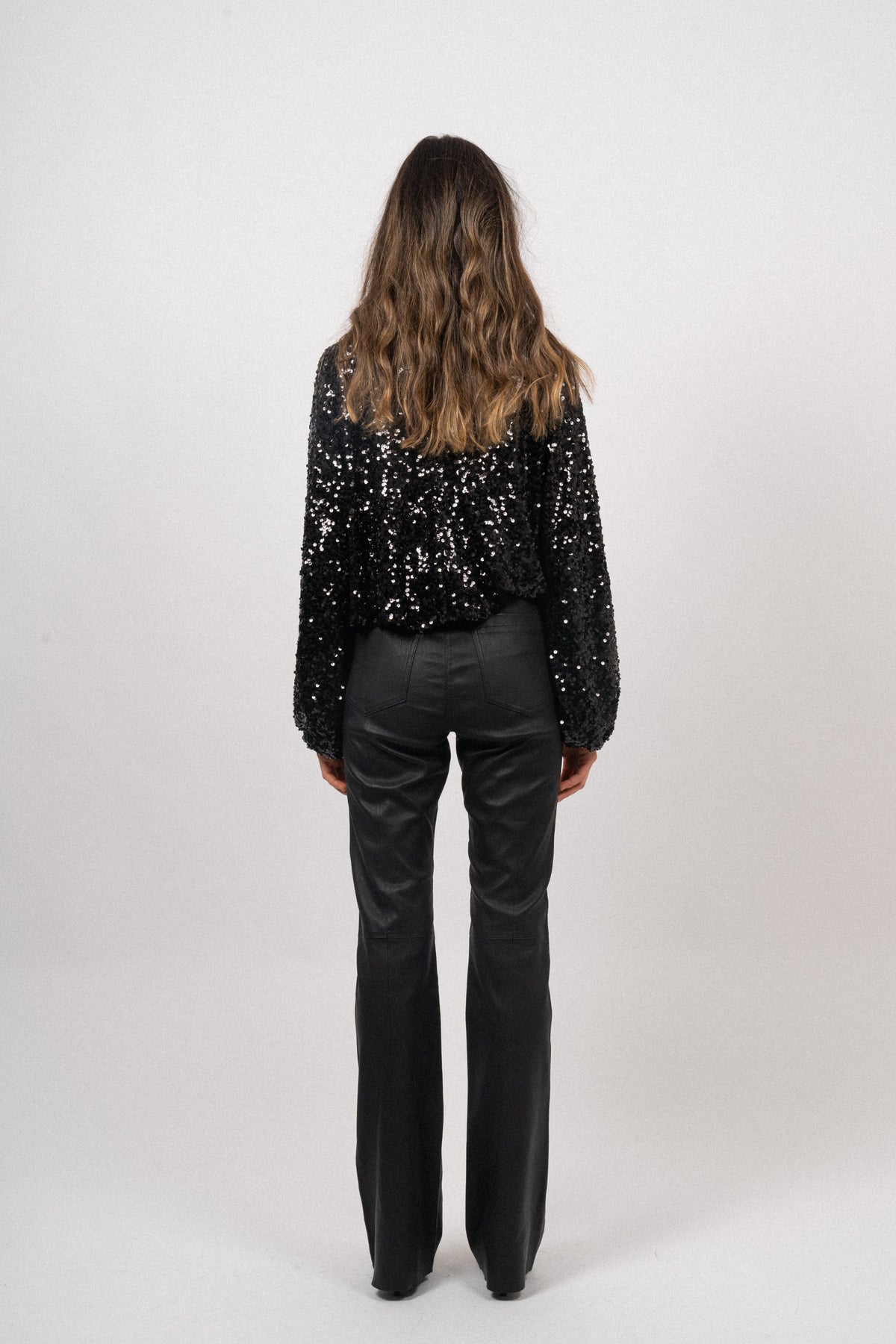 Sif Sequins Blouse - Black