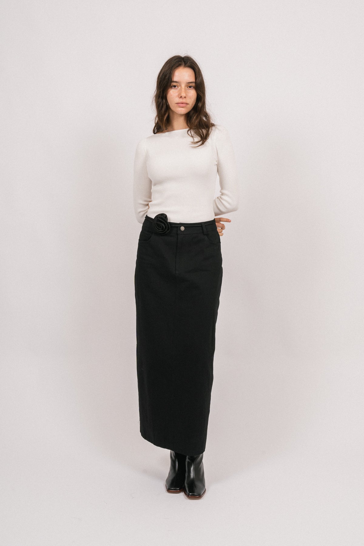 Juliette Long Skirt - Black
