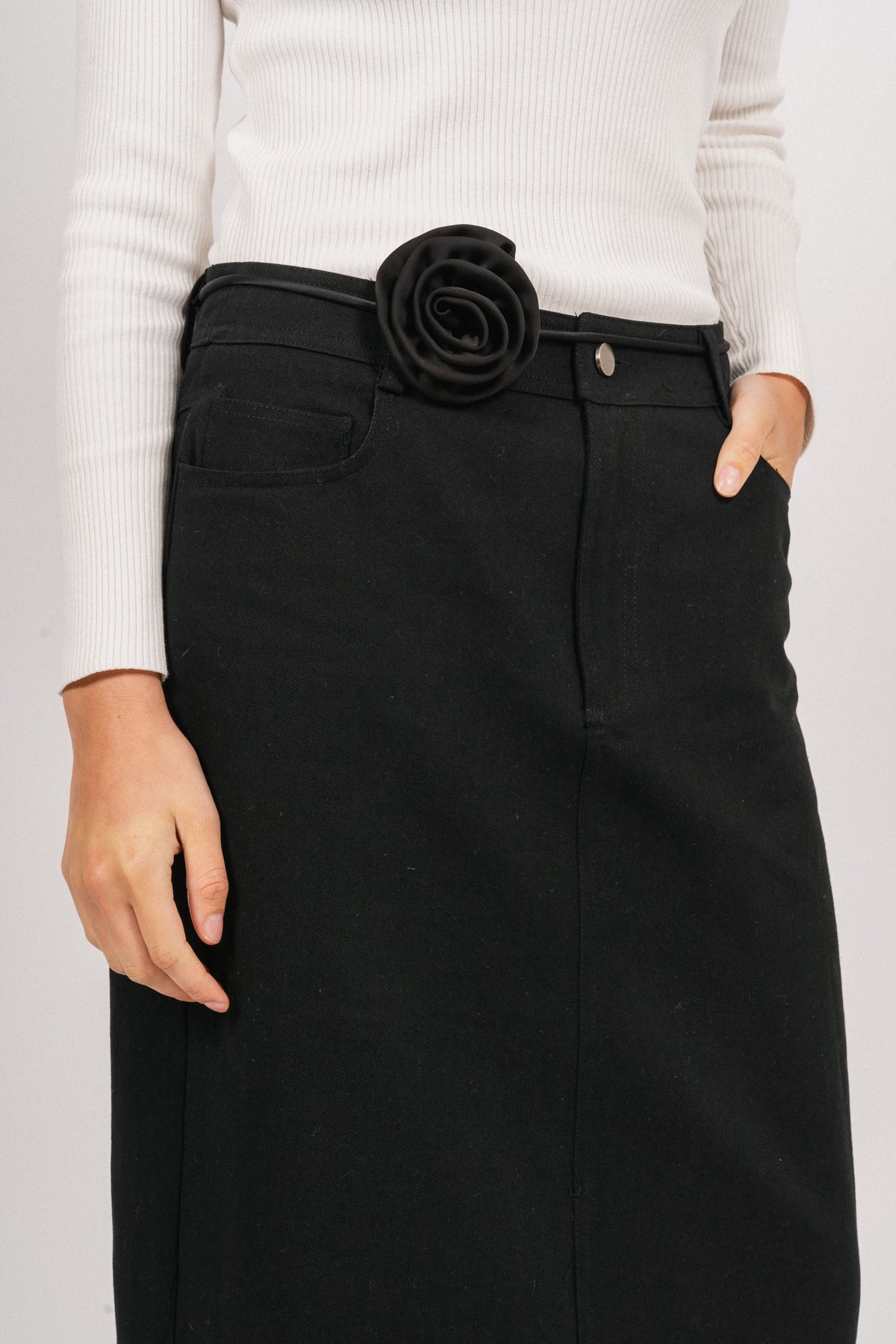 Juliette Long Skirt - Black