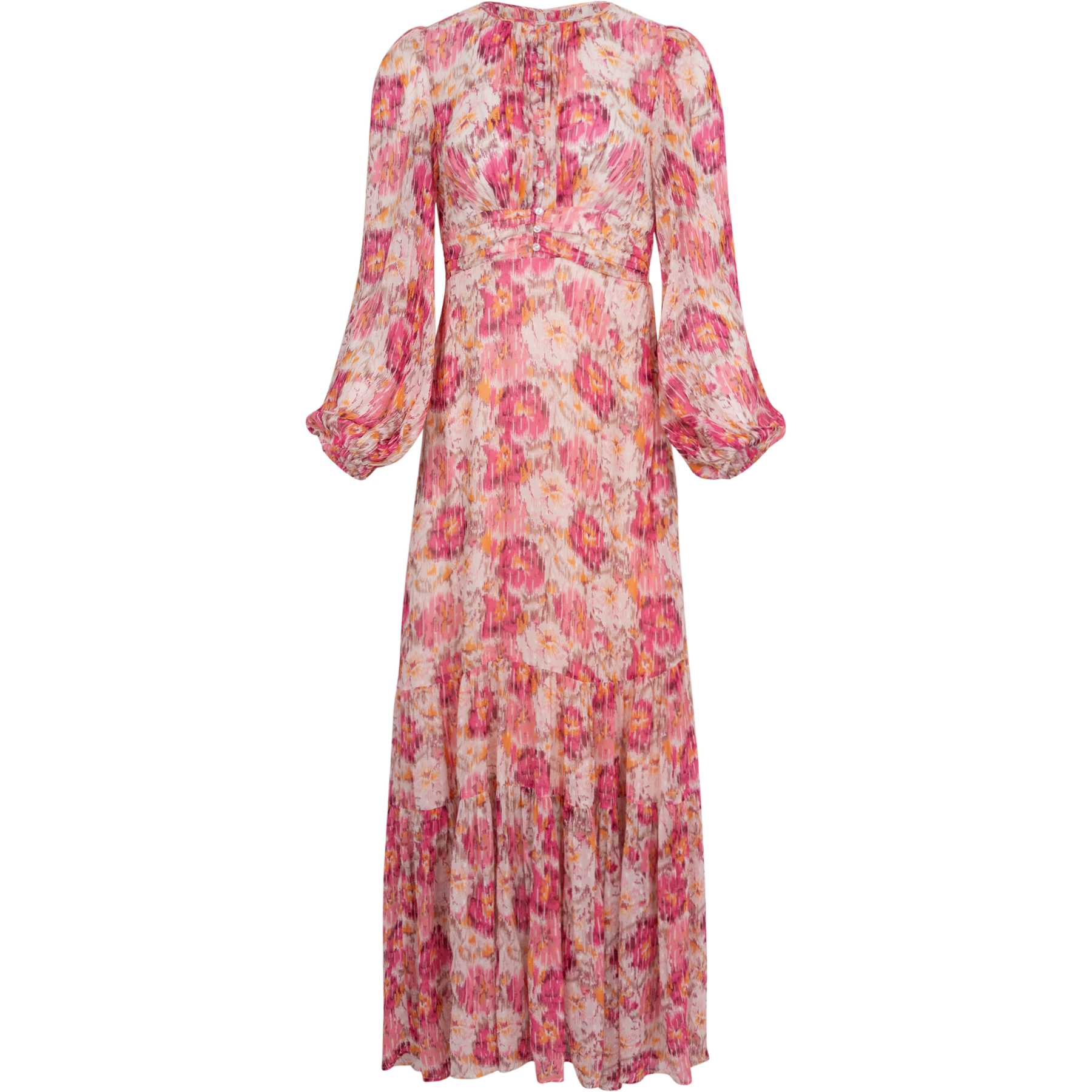Dotted Georgette Gown - Brushed Blossom