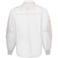 Brynlee Shirt W Embrodery - Ivory