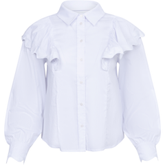 EllieCC Frill Shirt - White