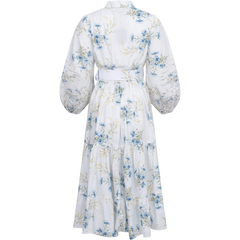 Poplin Midi Dress - Blue Field