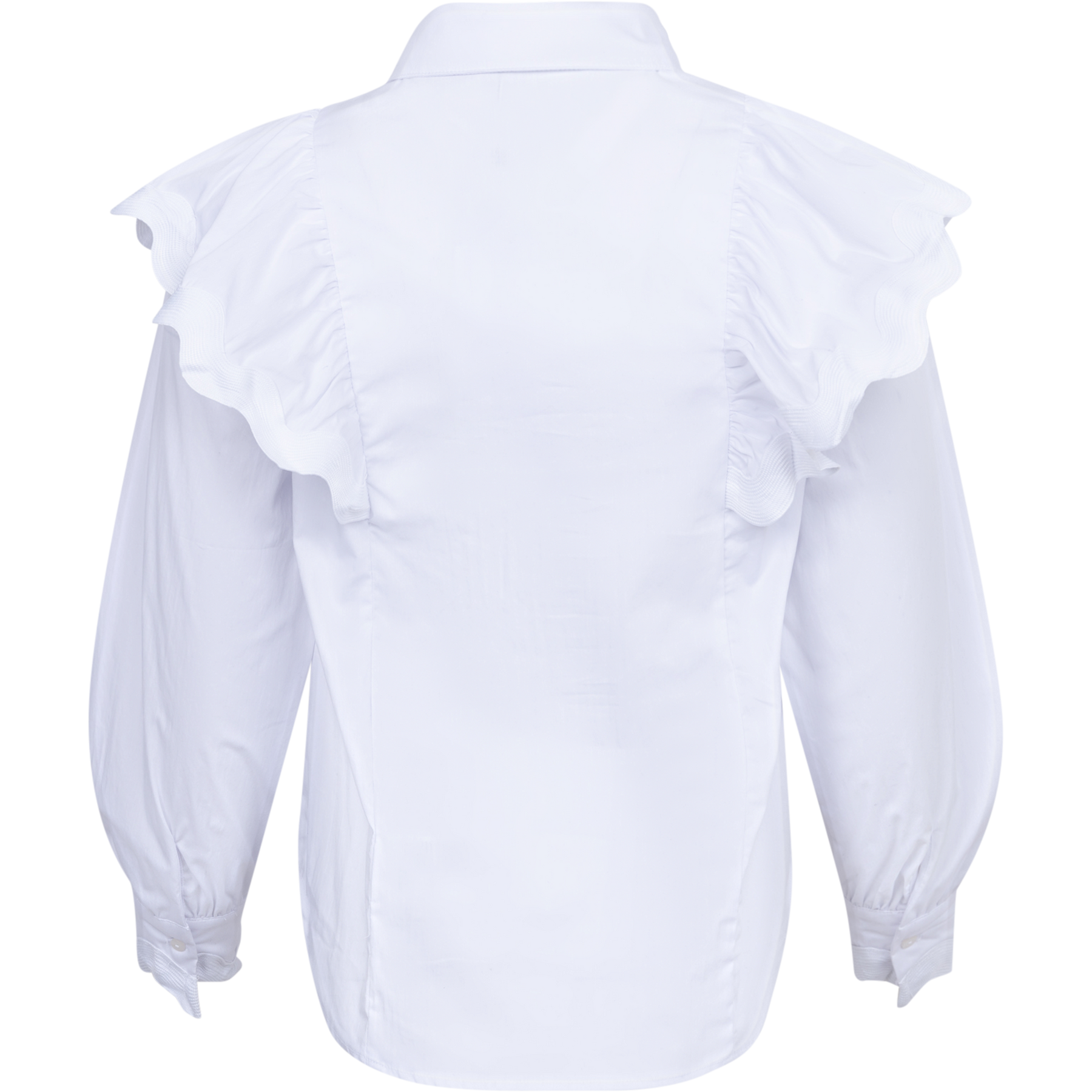 EllieCC Frill Shirt - White