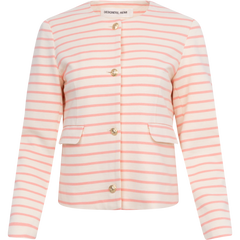 Stacy Jacket - Cream/Pink Stripes