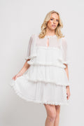 Flow Dress - Vit