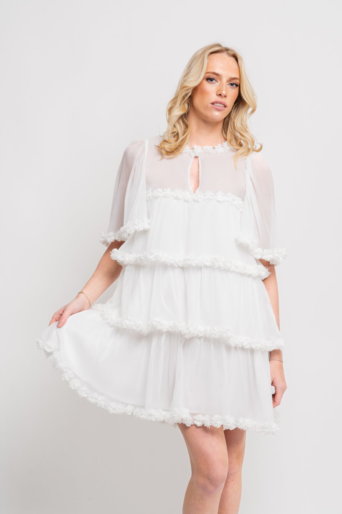 Flow Dress - Vit