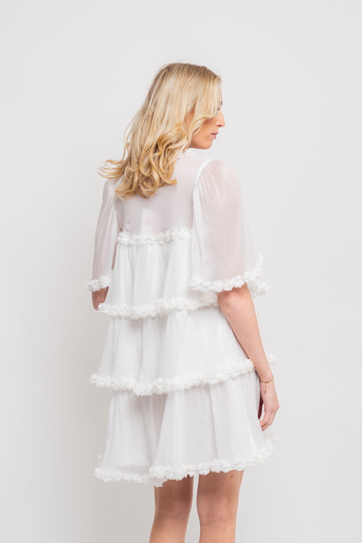 Flow Dress - Vit