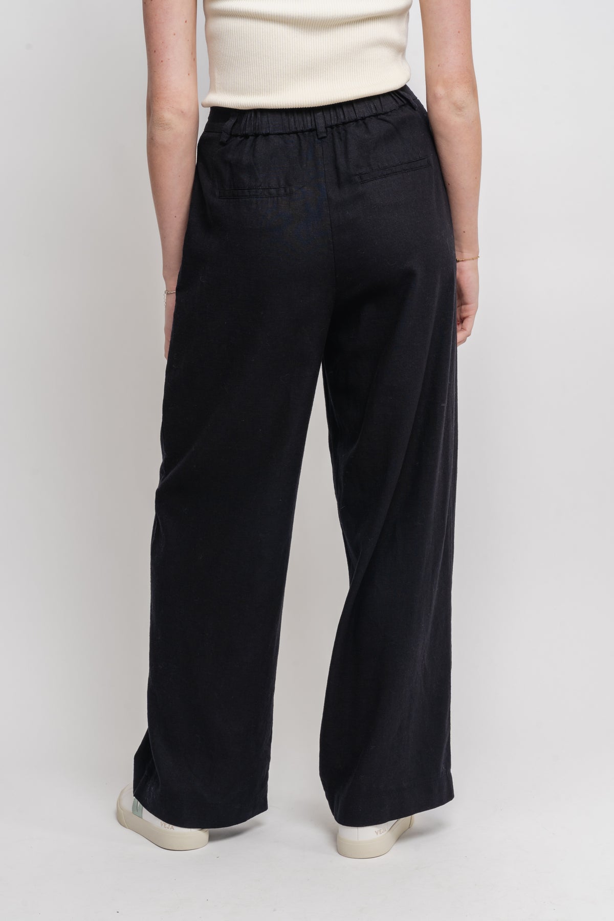 Jovene Ginia Hw Pants - Black
