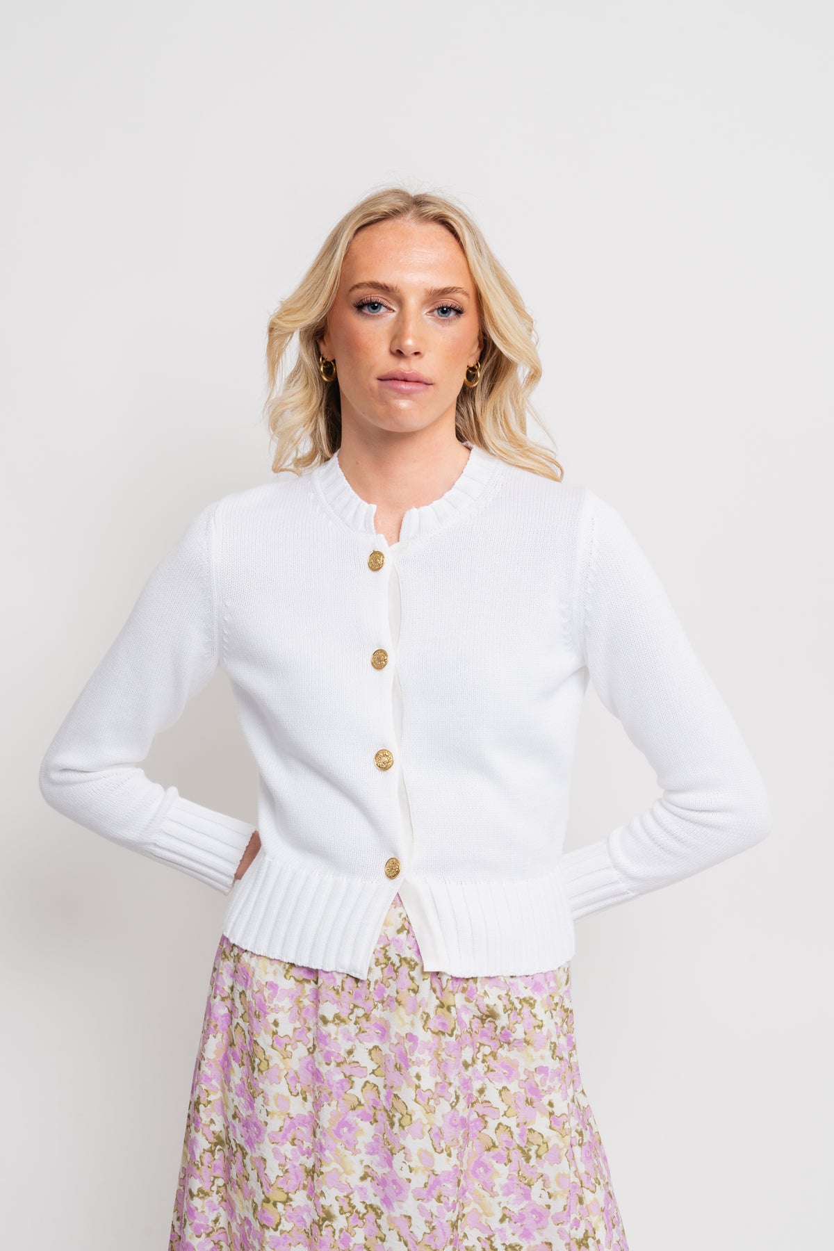 Stine Cardigan - White