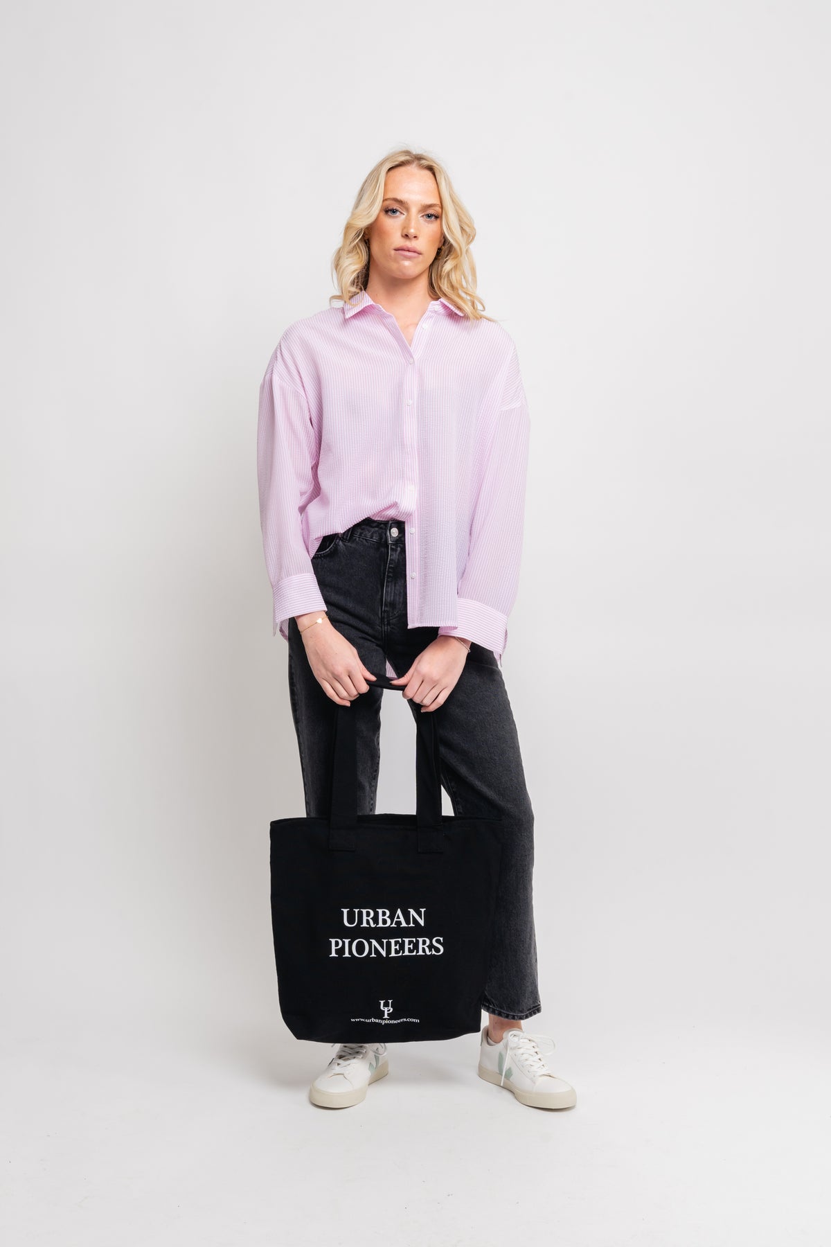 Up Recycled Tote Bag - Black