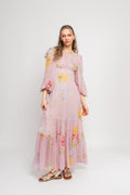 Dotted Georgette Gown - Flourish Wall