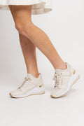 Georgie Knit Trainer - Cream
