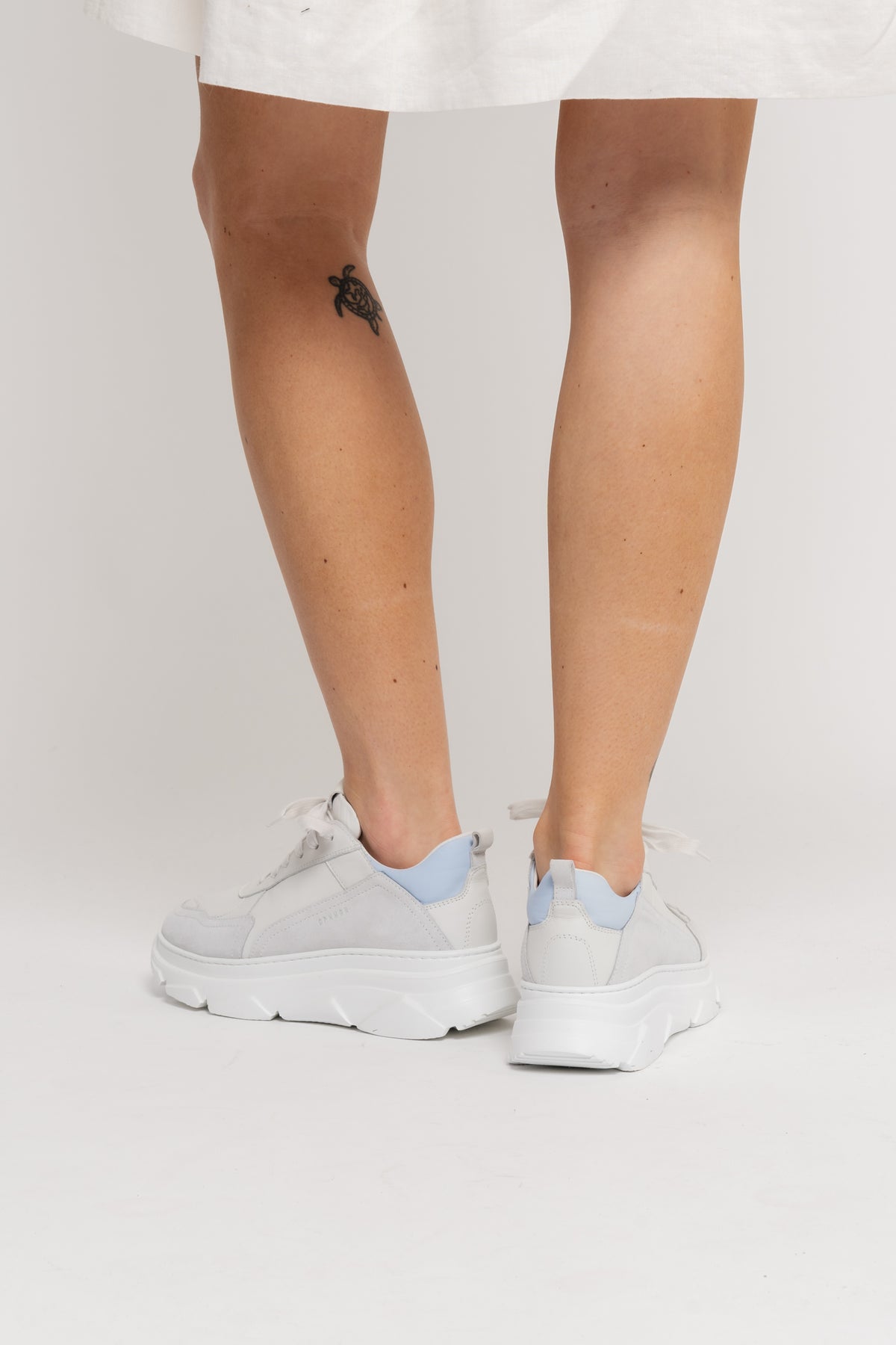 CPH40 Leather Mix - Off White/Ljusblå