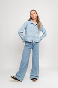 Hazel Ls Denimjacka - Ljusblå denim