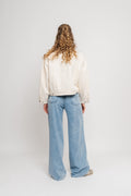 Oversized Denim Jacket - Ecru