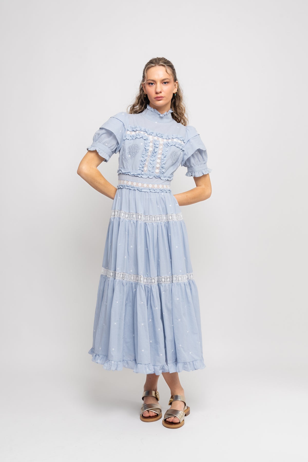 Iro Maxi Dress - Light Blue