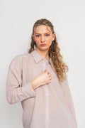 Sonja Shirt - Sand/White