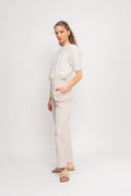 Yasanne Ss Knit Pullover - Star White