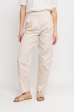 Firmina Hw Straight Pant B - Sandshell