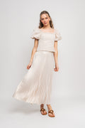 Firmina 2/4 On Off Shoulder Top B - Sandshell