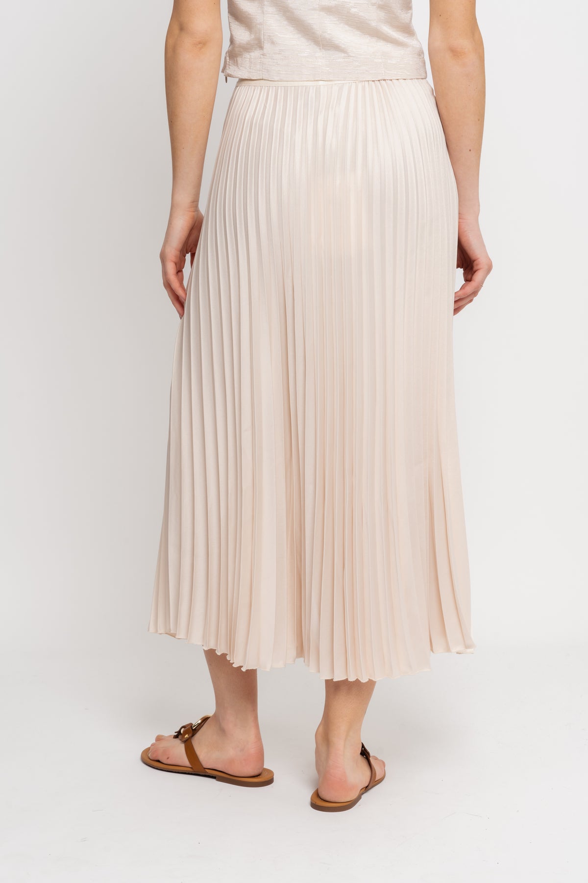 Celine Hw Midi Skirt - Whitecap Gray