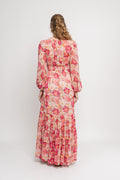 Dotted Georgette Gown - Brushed Blossom