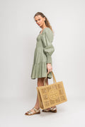 Ella Hand-Crocheted Large Tote - Natural
