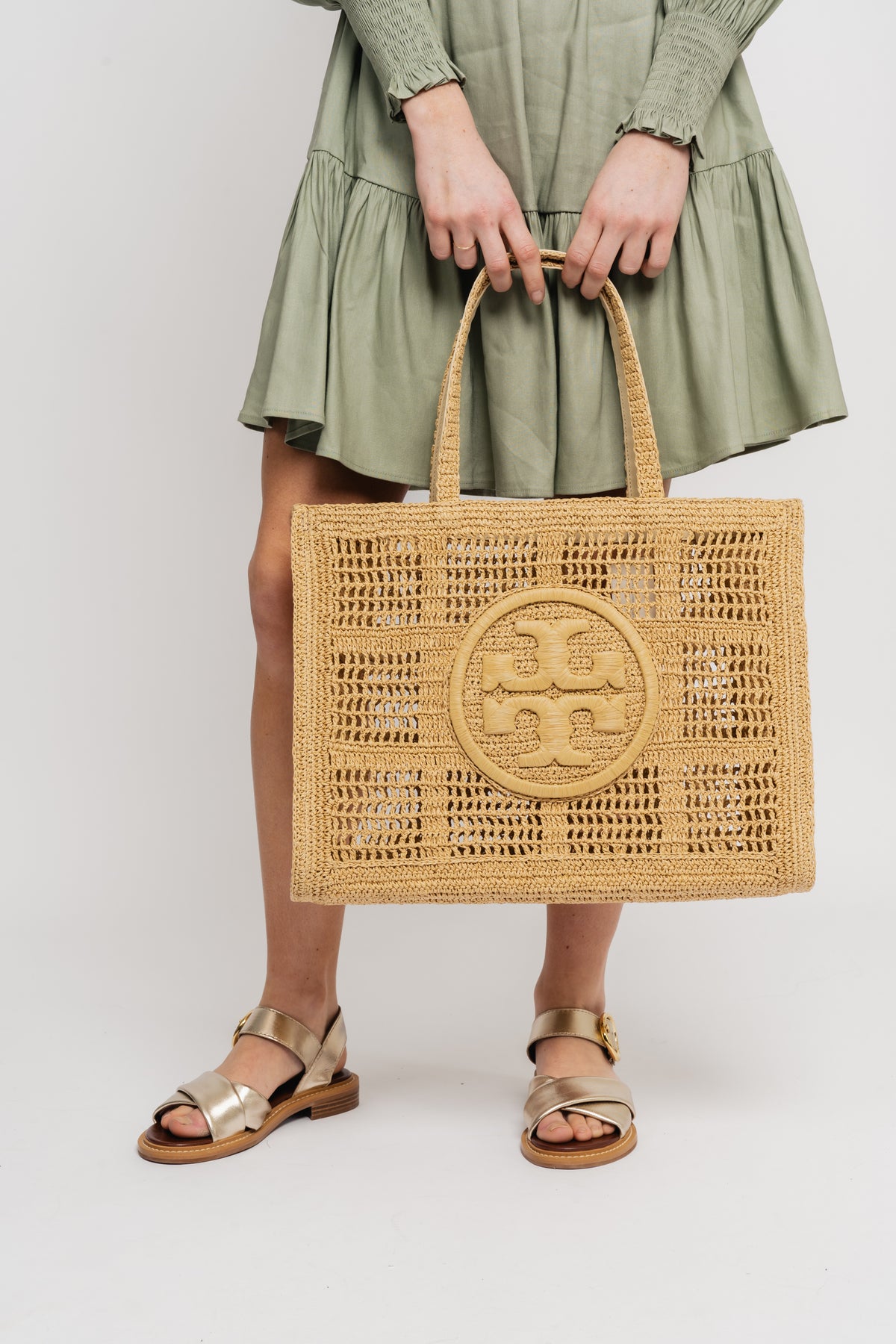 Ella Hand-Crocheted Large Tote - Natural