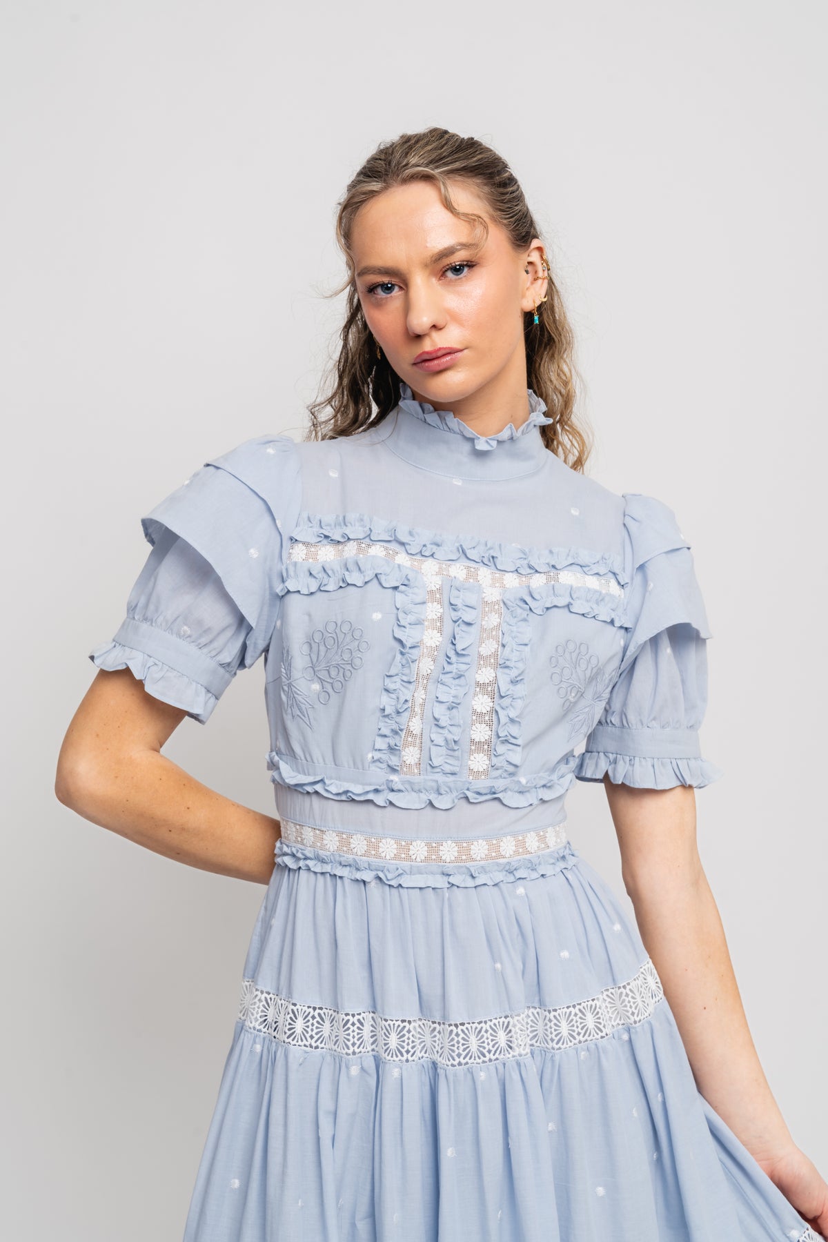 Iro Maxi Dress - Light Blue