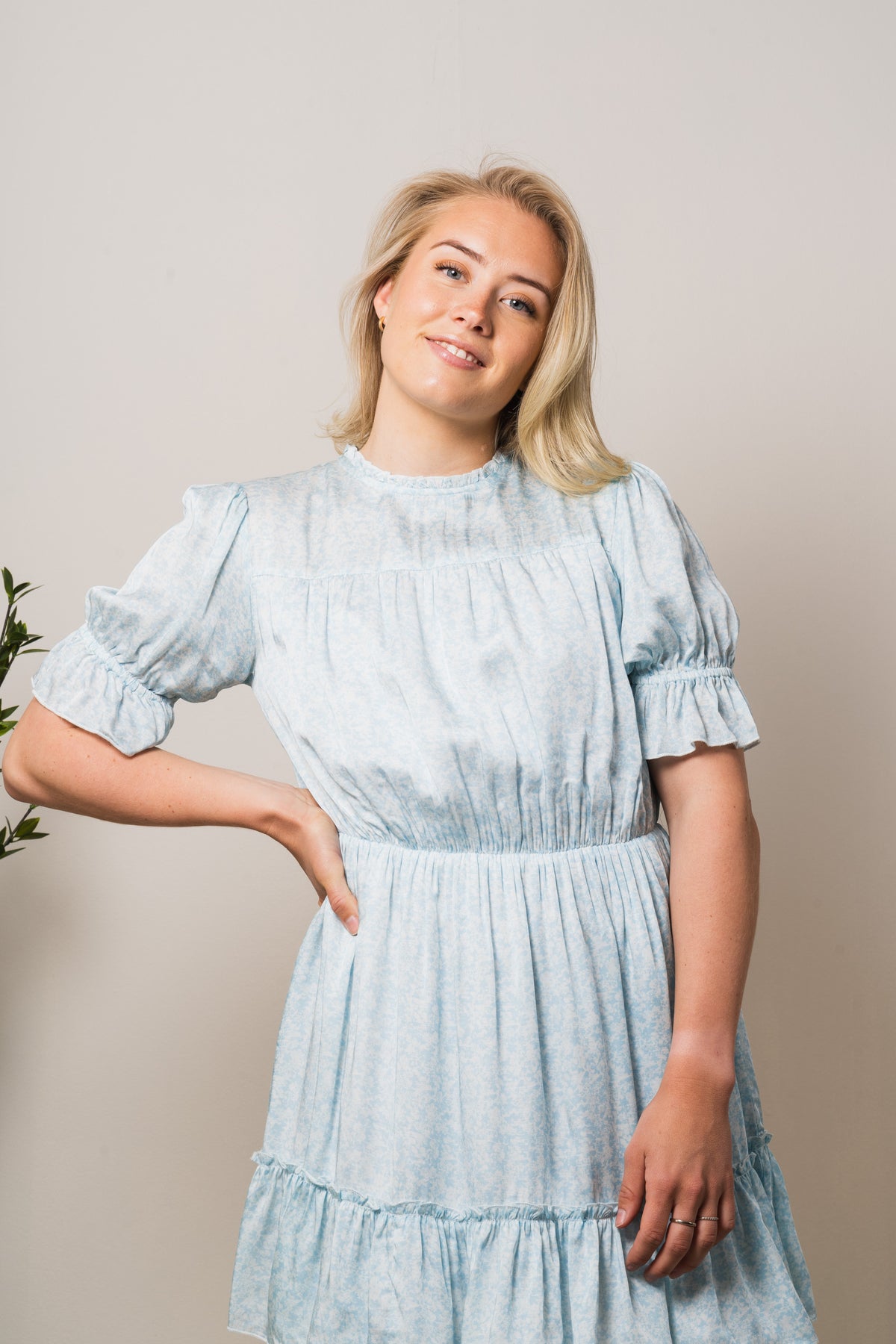Sophie Mini Dress - Blue Waves