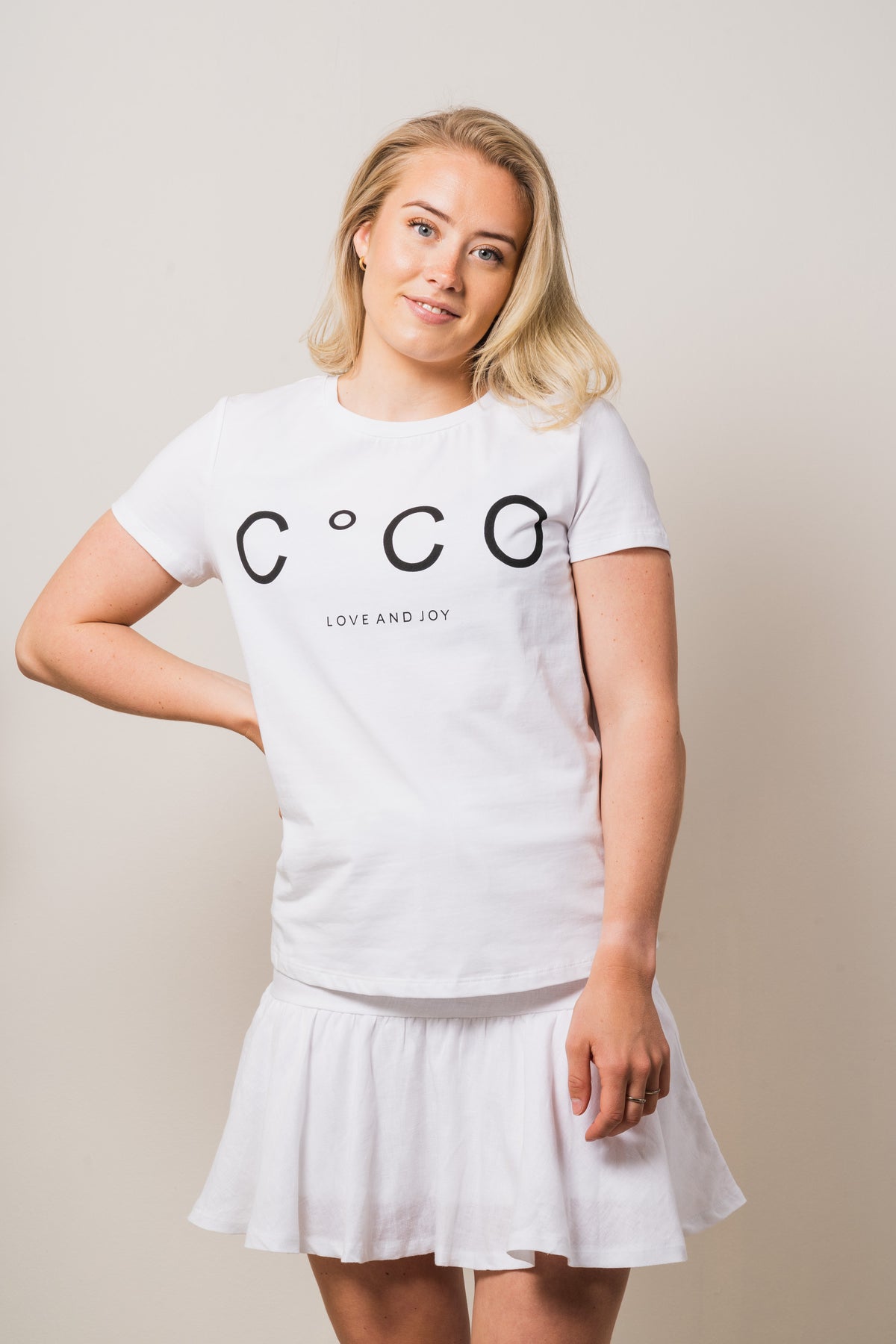 Coco Signature Tee - White