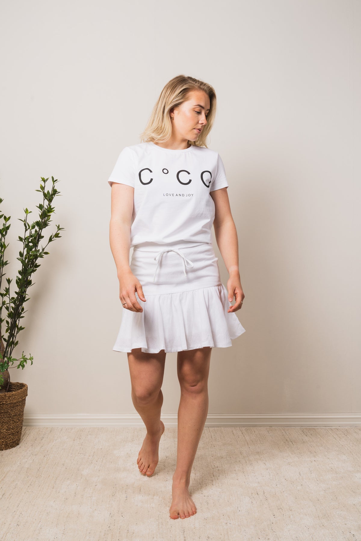 Coco Signature Tee - White