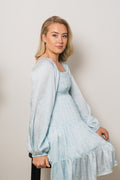 Nova Mini Dress - Blue Waves