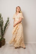 Gabriella Maxi Dress - Yellow Flower