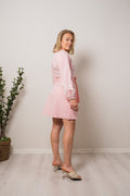 Berta Dress - Light Pink With Embroidery