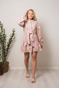 Jordyn Lace Dress - Dusty Pink