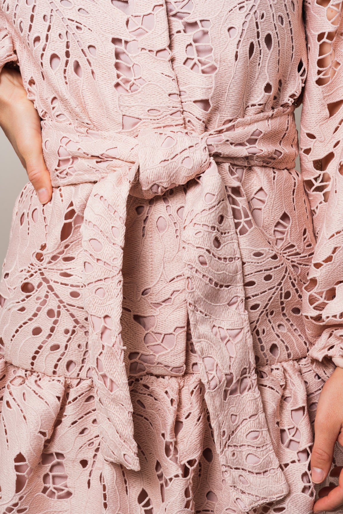 Jordyn Lace Dress - Dusty Pink