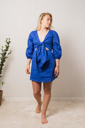 Cintare Mini Dress - Sicilian Blue
