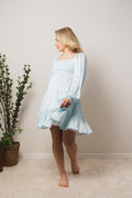 Nova Mini Dress - Blue Waves