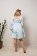 Nova Mini Dress - Blue Waves